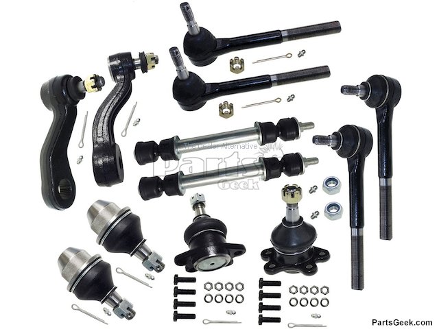 Front Ball Joints Tie Rods Sway Bar Links Idler Arm Kit - 1995-1999 Chevrolet K1500 - Replacement 3381-02419645