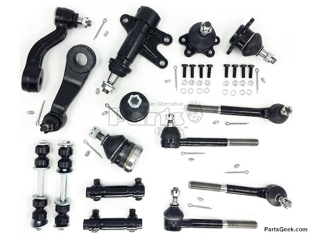 Front Ball Joints Tie Rods Sway Bar Links Idler and Pitman Arm Kit - 1993-1999 Chevrolet C1500 - Replacement 3004-02022462