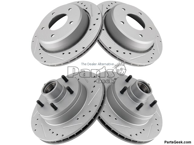 Front and Rear Brake Rotor Set 4 Piece - 1994-1996 Chevrolet Impala - TRQ 3353-03306374