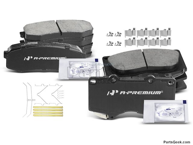 Front & Rear Brake Pad Set - 2003-2020 Toyota 4Runner - Autopart Premium 7926-02539538