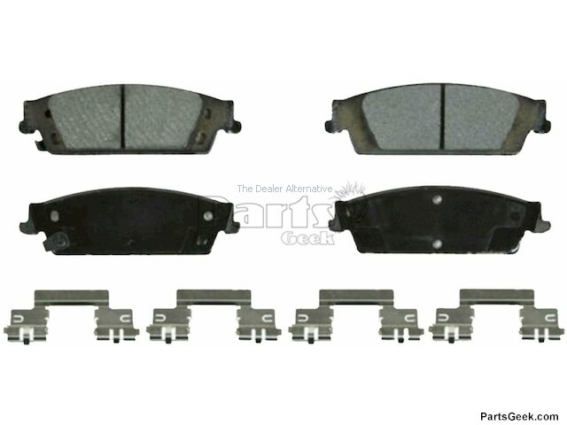 Rear Brake Pad Set - 2014-2018 Chevrolet Silverado 1500 - Detroit Axle 125149-02652989