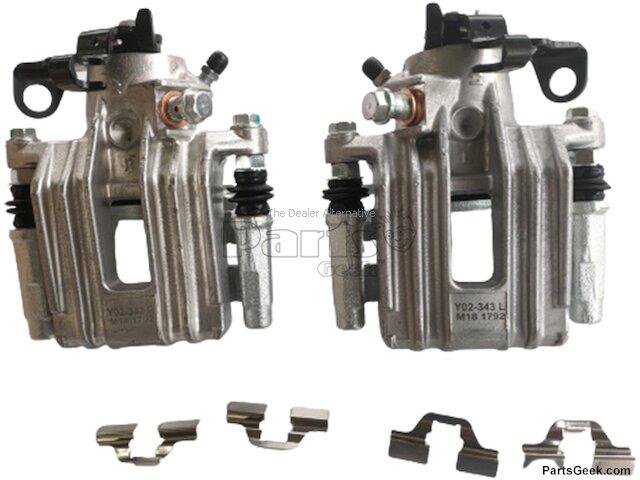 Rear Brake Caliper Set - 2000-2005, 2008-2009 Volkswagen Jetta - Replacement 7459-02180954