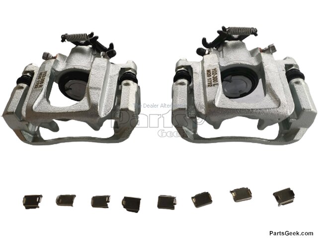 Rear Brake Caliper Set of 2 - 2008-2012 Dodge Grand Caravan (without Heavy Duty Brakes, with Single Piston Front Calipers) - Replacement 28820-02801917