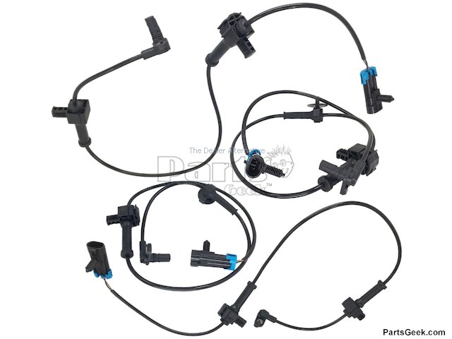 Front and Rear ABS Speed Sensor Kit - 4 Piece - 2007-2013 Chevrolet Silverado 1500 - Replacement 19009-02185846