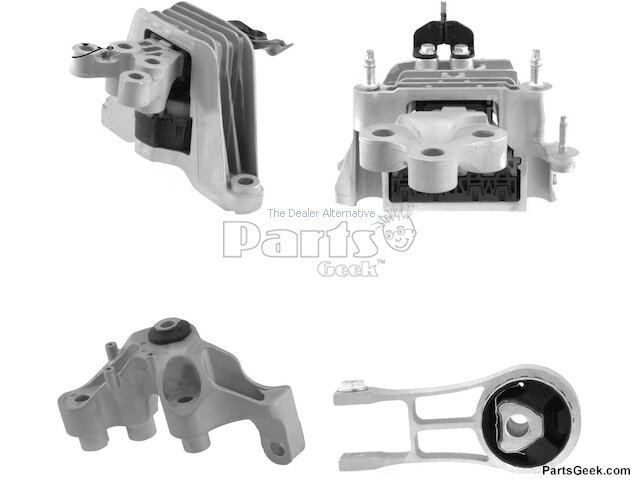 Engine Mount and Transmission Kit - 4 Piece - 2017-2024 Chrysler Pacifica 3.6L V6 - Anchor 138434-06184938