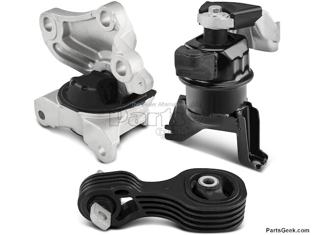 Engine Mount and Transmission Mount Kit - 2012-2013 Honda Civic 1.8L 4-Cylinder - Autopart Premium 118456-03495010