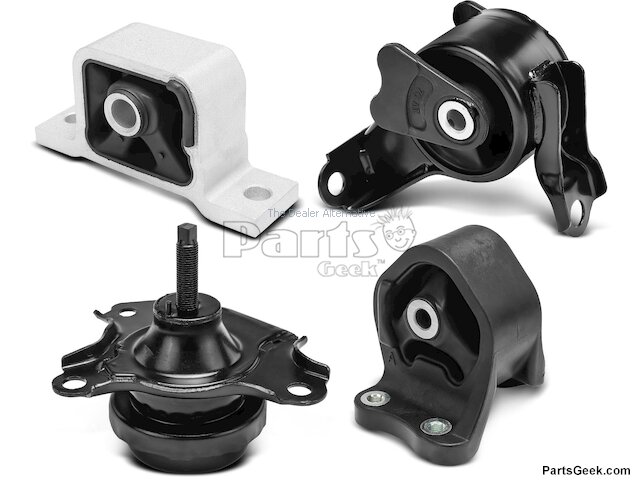 Front & Rear Engine Mount and Transmission Mount Kit - 2003-2011 Honda Element 2.4L 4-Cylinder - Autopart Premium 7014-02052642