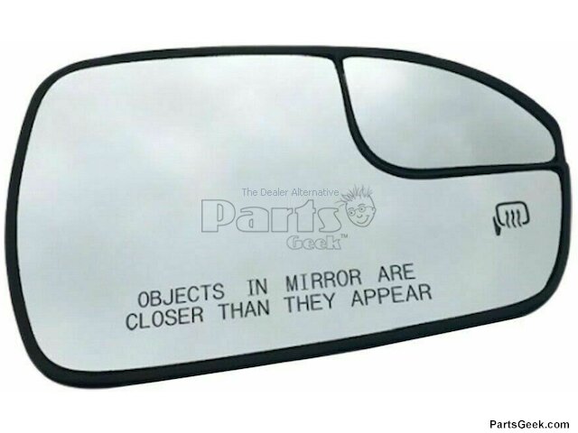 Right (Passenger Side) Mirror Glass - with Power, with Heated, without Blind Spot Monitoring - 2013-2018 Ford Fusion - Replacement 119724-03074103