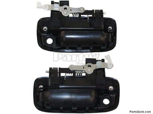 Front Outer Door Handle Set of 2 - Paint-to-Match - Black - 1995-2004 Toyota Tacoma - Replacement 8215-02334882