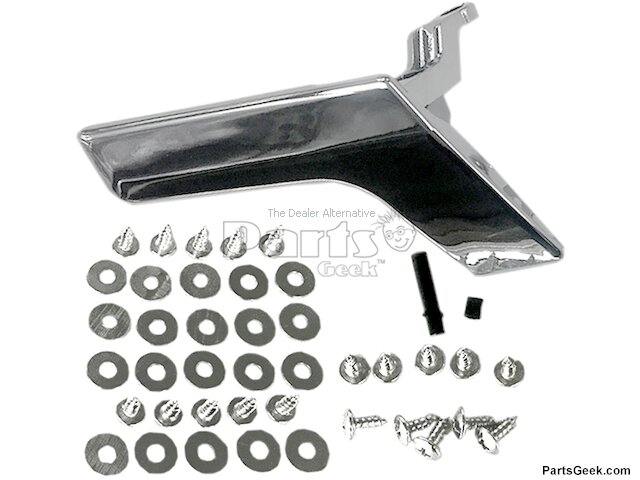 Left Driver Side Interior Chrome Door Handle - Front or Rear - 2008-2014 Mercedes-Benz C300 - Replacement 28726-02354549
