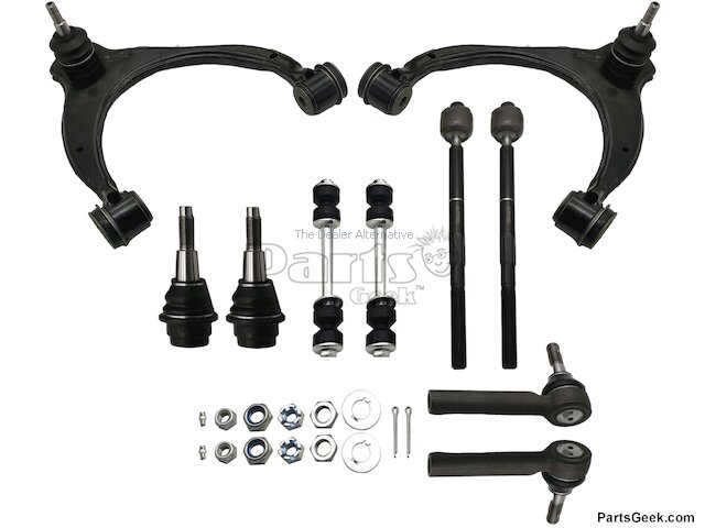 Front Upper Control Arm Kit - 10 Piece - 2014-2018 Chevrolet Silverado 1500 (with Stamped Steel Control Arms) - Replacement 125149-03159478