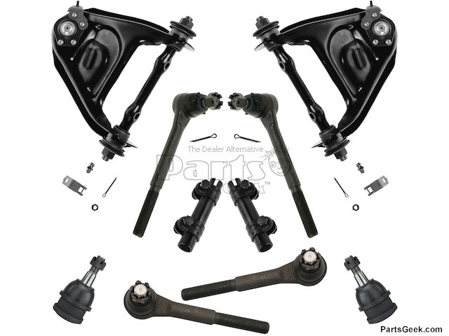 Front Control Arm Ball Joint Tie Rod End Kit - 10 Piece - 1975-1986 Chevrolet C10 - TRQ 2977-07985638