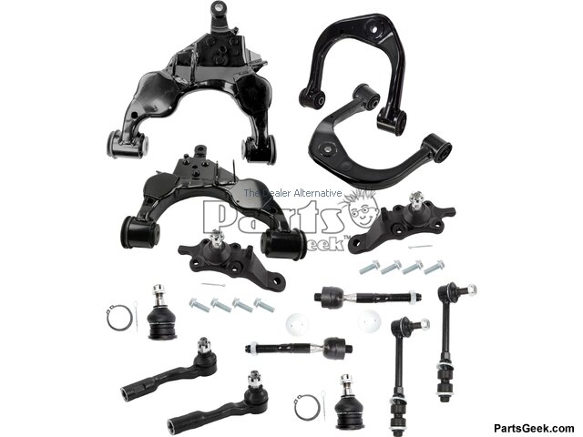 Front Upper and Lower Control Arm Kit - 12 Piece - 2000-2002 Toyota Tundra - DriveBolt 8199-03960419