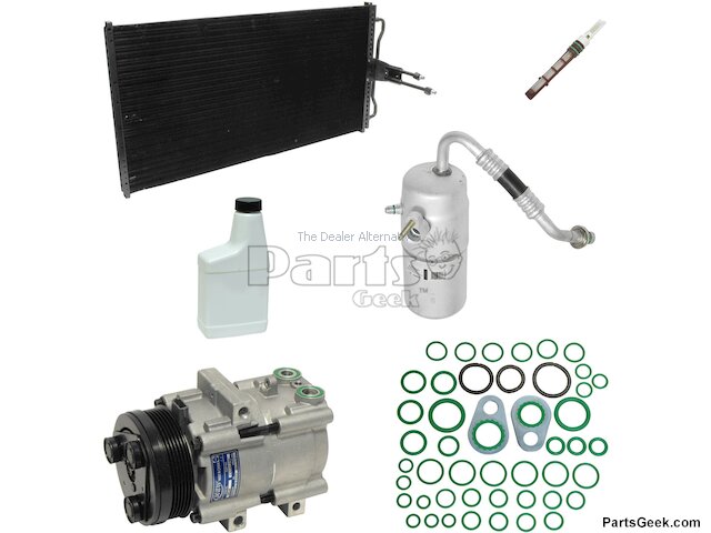 A/C Condenser and Compressor Kit - with Fixed Orifice - 2004-2006 Ford F-150 - UAC 17874-05950007