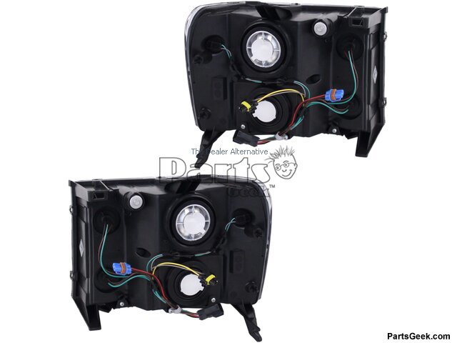 Headlight Assembly Set of 2 - Halogen - 2007-2014 GMC Sierra 2500 HD - Replacement 19112-03530343