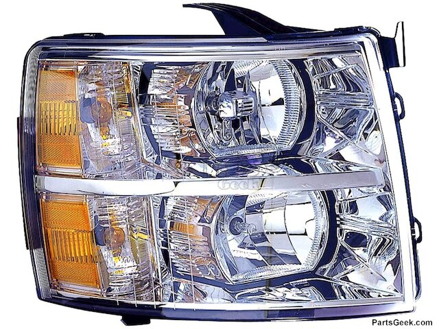 Right Passenger Side Headlight Assembly - 2007-2013 Chevrolet Silverado 1500 - Eagle Eyes 19009-06063525