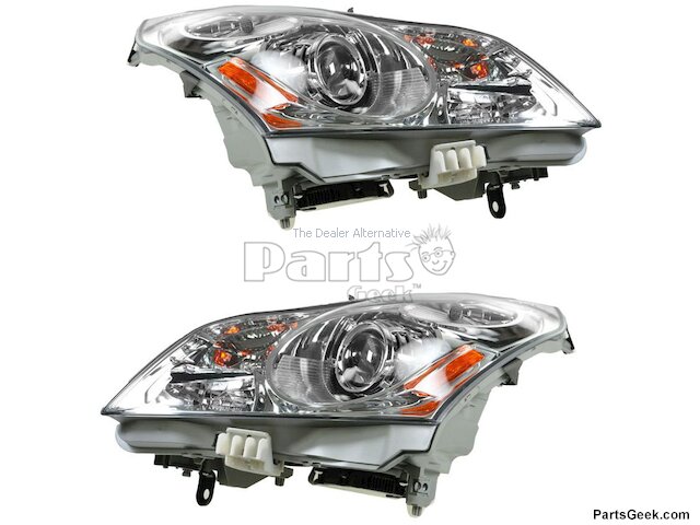 Headlight Assembly Set 2 Piece - 2009 Infiniti G37 Sedan (without Adaptive Front Lighting) - DIY Solutions 30224-07172154