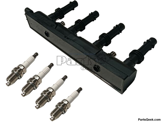 Ignition Coil Pack and Iridium Spark Plug Kit - 2011-2015 Chevrolet Cruze 1.4L 4-Cylinder - Replacement 96739-03519567
