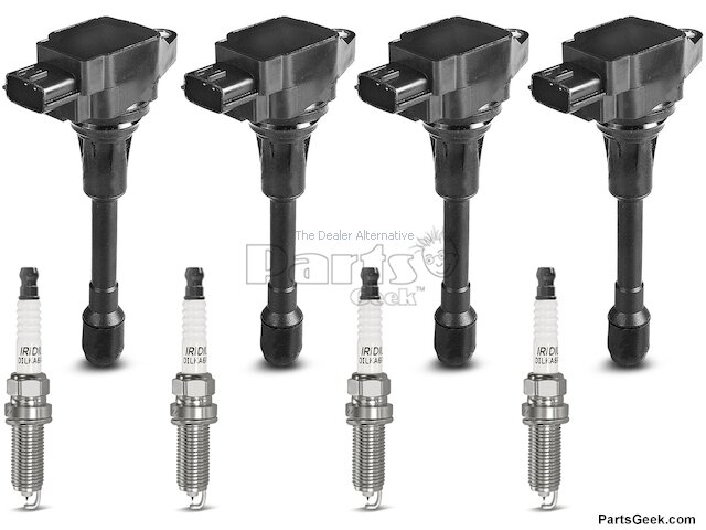 Ignition Coil and Spark Plug Kit - 2007-2019 Nissan Sentra Sedan - Autopart Premium 19005-02825988