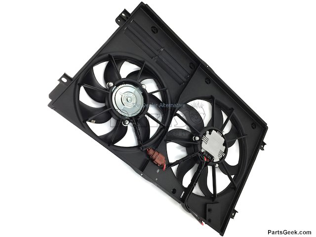 Radiator Fan Assembly - 2005-2007, 2009-2013 Volkswagen Jetta - Replacement 18277-02383872 3 Radiator Fan Assembly - 2005-2007, 2009-2013 Volkswagen Jetta - Replacement 18277-02383872