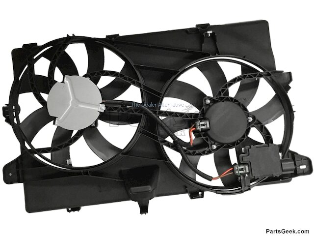 Auxiliary Radiator Fan Assembly - Standard Design - 2007-2014 Ford Edge without Towing Package - Replacement 24000-02542002