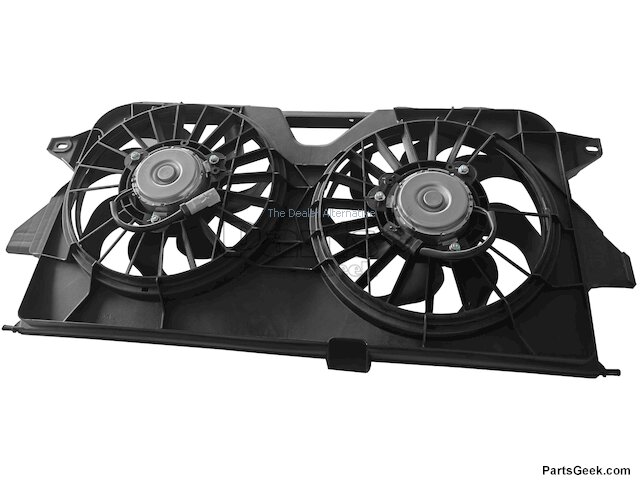 Dual Radiator and Condenser Fan Assembly - 2005-2007 Chrysler Town and Country (Fits From 1/31/2005) - Replacement 18230-02056023