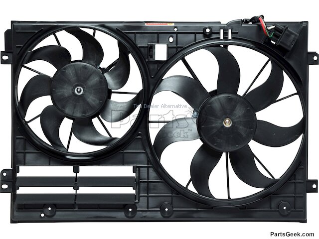 Radiator Fan Assembly - 2006-2018 Volkswagen Jetta 4-Door - UAC 18827-03312608