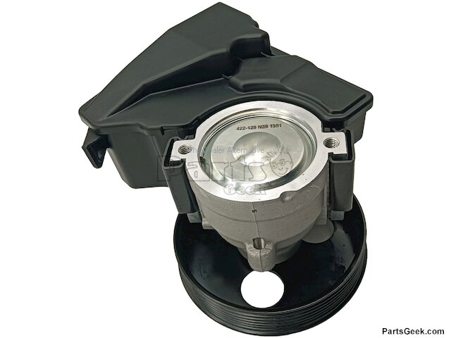 Power Steering Pump with Pulley and Reservoir with Cap - 1994-2005 Buick Century 3.1L V6 - Replacement 2567-03877287