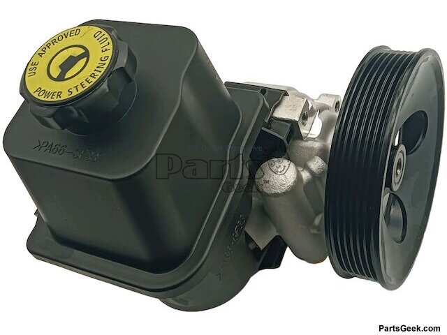 Power Steering Pump with Pulley and Reservoir - 2002-2009 Chevrolet Trailblazer 4.2L 6-Cylinder - DriveBolt 3689-03357542