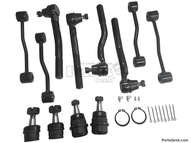 Tie Rod Ends Ball Joints Sway Bar Links Front Steering Kit (12 Piece) - 1999-2004 Jeep Grand Cherokee - Replacement 2251-02777394