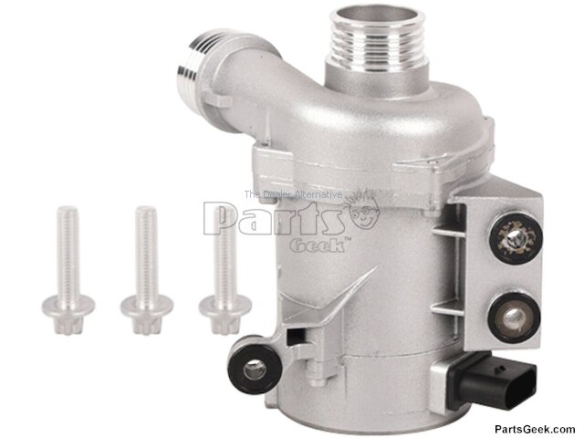 Electric Water Pump with 3 Bolts - 2007-2013 BMW 328i (Fits 6-Cylinder, with 4-Pin Plug Only) - Replacement 19124-02889907