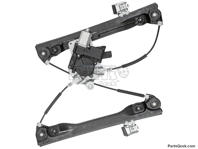 Front Left Driver Side Power Window Motor and Regulator Assembly - 7-Pin Connector - 2011-2015 Chevrolet Cruze (with Express Up and Down) - Replacement 96739-02933867