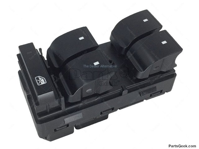Front Left Driver Side Power Window Switch - 5- Button - 2007-2013 GMC Sierra 1500 (Crew Cab / Extended Cab) - Replacement 19022-02295153