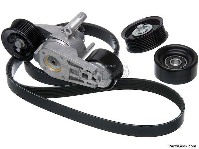 Serpentine Belt Drive Component Kit - 2003-2007 Ford F250 Super Duty 6.0L V8 Diesel (With Single Alternator, Except F53 Stripped Chassis) - Gates 5341-05765425