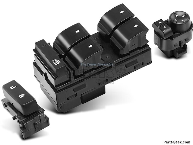 Front Left Window Switch Panel Assembly - 2007-2013 Chevrolet Silverado 1500 - Autopart Premium 19009-03717788