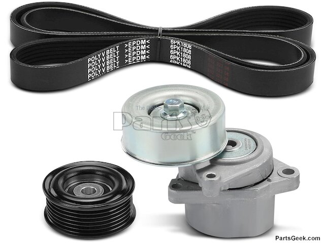 Accessory Drive Belt Kit - 2008-2013 Nissan Rogue 2.5L 4-Cylinder Naturally Aspirated - Autopart Premium 28852-03136607